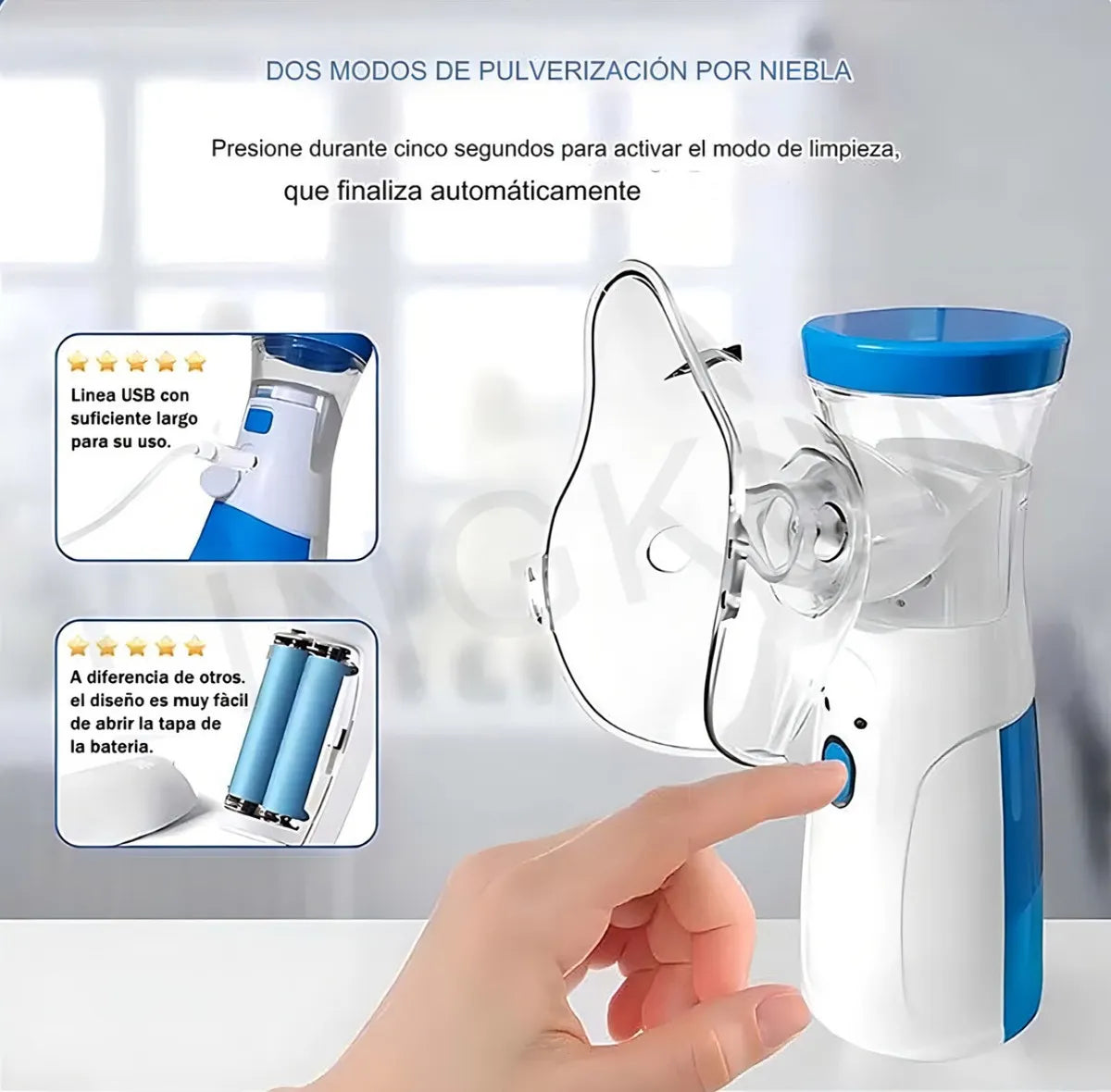 Nebulizador Portátil Niños y Adultos